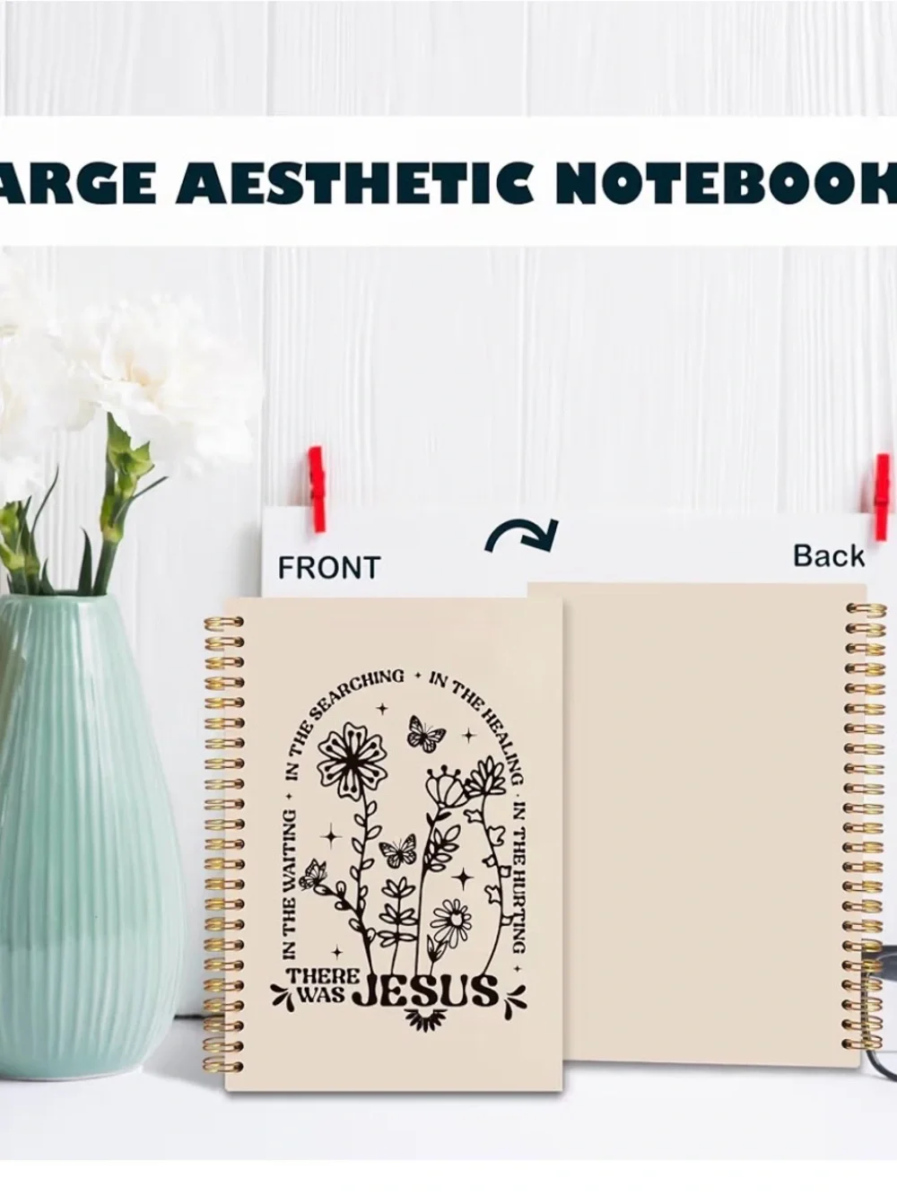 There Was Jesus Spiral Notebook